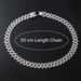 Hip hop style new product with diamond Cuban trendy nightclub personalized collarbone chain men's necklace_ipsvogv.com