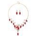 Exaggerated necklace set with accessories, luxurious crystal banquet dress for women, collarbone chain accessories_ipsvogv.com