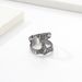 Retro Nordic Viking Text Thor's Hammer Titanium Steel Ring Men's Triangle Knot Large Ring_ipsvogv.com
