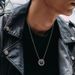 Taiyin's New Pixiu Transit Bead Necklace With Double Ring Men's Trendy Pendant, Fashionable, Simple And Personalized_ipsvogv.com