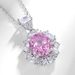Ice Flower Cut High Carbon Diamond Pendant Clavicle Chain S925 Silver Colored Gem Silver Necklace_ipsvogv.com