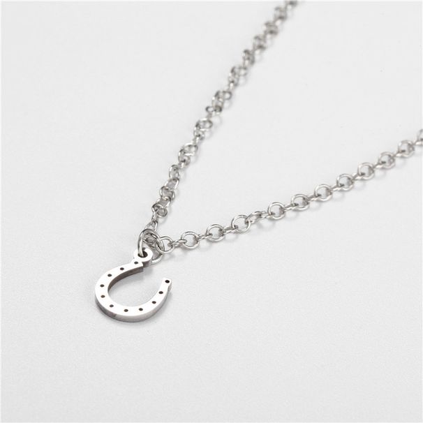 Men's Hip Hop Stainless Steel Necklace Pendant Simple And Versatile Street Jewelry Necklace Titanium Steel Jewelry Necklace_ipsvogv.com