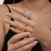 High Color Retention Electroplated Real Gold Niche Design Metal Wave Inlaid Diamond Minimalist Style Open Versatile_ipsvogv.com