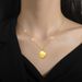 Body 【 Full Titanium Steel 】 Irregular Bean Temperament And Personality, Extremely Simple. Real Gold Necklace In The 【 】 Personality, Simple._ipsvogv.com