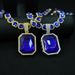 Men’s Jewelry Set Fashion Hot Selling Colored Gemstone Alloy Large Pendant With Colored Gemstone Cuban Necklace Hip Hop Cool Necklace_ipsvogv.com