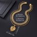Cuban Chain Zinc Alloy Lion Pendant Men's Trendy Ins Hip Hop Style High Street Versatile Stacked Necklace Set_ipsvogv.com