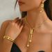 Women’s Jewelry Set Fashion Ladies Jewelry Set Electroplating Long Necklace Geometric Tassel Earrings Versatile Bracelet For Women_ipsvogv.com