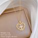 【 】 Love Cross Light Luxury Charm Gorgeous Full Diamond Necklace Women's Versatile Clavicle Titanium Steel Chain_ipsvogv.com