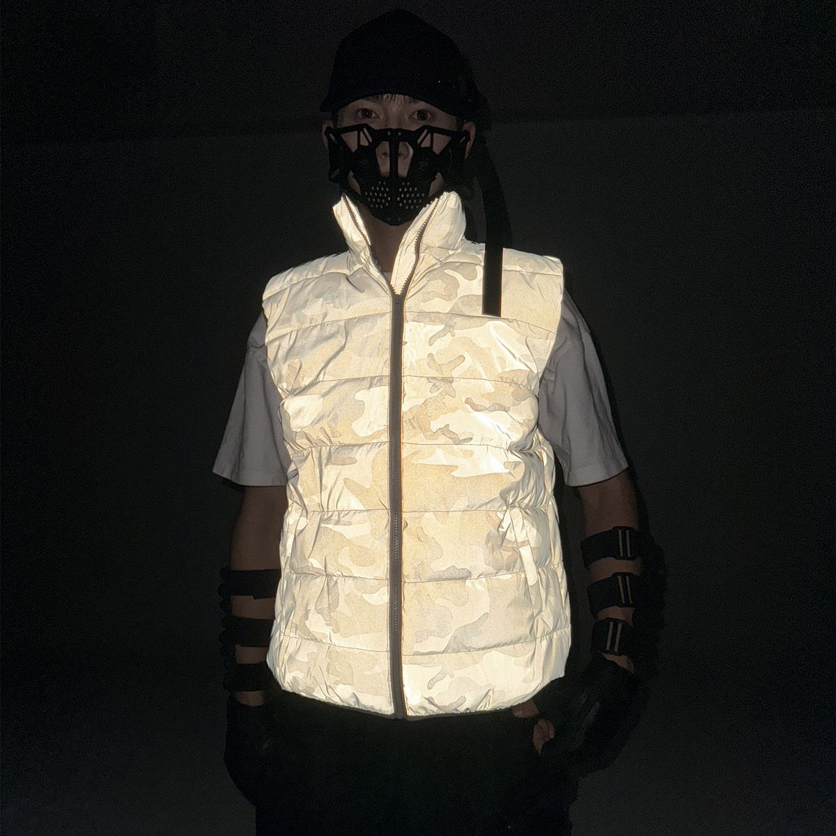 Men's Clothing outdoor camouflage reflective vest cotton coat _ipsvogv.com
