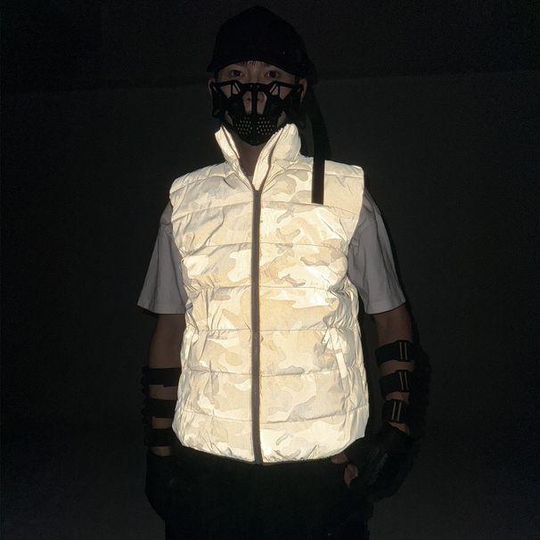 Men's Clothing outdoor camouflage reflective vest cotton coat _ipsvogv.com