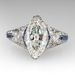 Cao Shi Fashion Commuter Paired with Women's Ring Inlaid with Horse Eyes Large Zircon Ring_ipsvogv.com