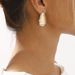 E13092ins Design Texture Simple Cold Style Irregular Metal Earrings Female_ipsvogv.com