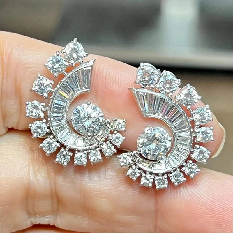 Cao Shi's Luxurious Design Earrings Engagement Wedding Dress With Accessories Style_ipsvogv.com