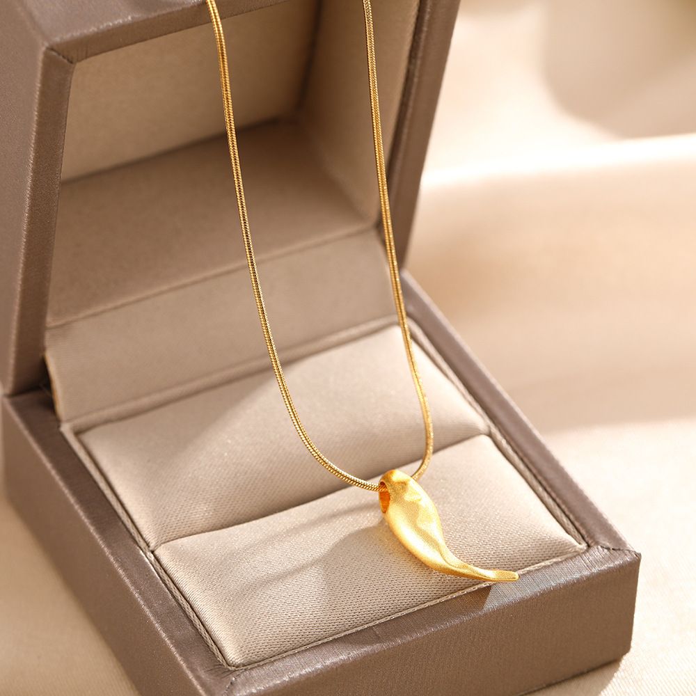Yusheng Has You, Golden Little Whale Necklace, Female New Chinese Style, Small Crowd, Network, Red Temperament, Fashion,_ipsvogv.com