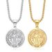 New Stainless Steel Father Benedict Necklace Exorcist Pendant Jewelry_ipsvogv.com