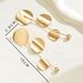 Ladies' geometric personalized circular niche design, earrings, versatile and high-end earrings_ipsvogv.com