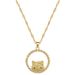 Circular 【 】 Cat Light Luxury Charm Gorgeous Full Diamond Necklace Women's Versatile Clavicle Titanium Steel Chain 【 】_ipsvogv.com