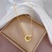 Body 【 Full Titanium Steel 】 Light Luxury And Extremely Simple Wind Double Ring Furnace Genuine Gold Necklace For 【 】_ipsvogv.com