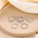 New Personalized Chain Opening With Adjustable 5-piece Butterfly Full Diamond Joint Ring Set_ipsvogv.com
