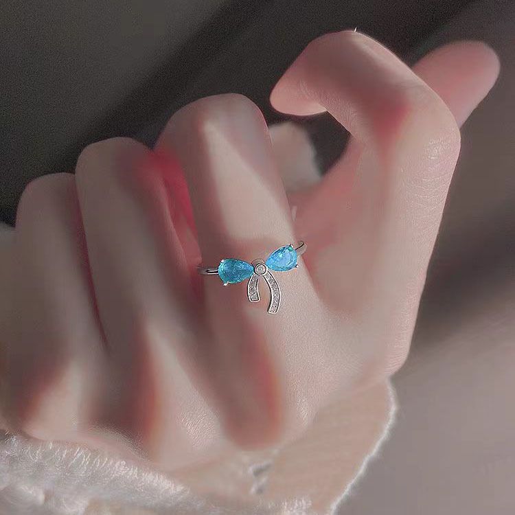 2024 New Fashionable Simple Bow For Women Niche Design, Featuri A Cold And High-end Style With An Open Index Fier_ipsvogv.com