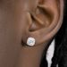 Men And Women's Jewelry Rock Sugar Earrings S925 Silver Plated Full Diamond Hip Hop Street American Diamond Earrings Trendy High End Single_ipsvogv.com