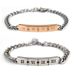 Roman Numerals Couple Bracelets Men And Women Titanium Steel Inlaid Diamond Hand Jewelry B015_ipsvogv.com