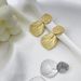 Gold-Plated Copper Leaf Luxury Earrings With Silver Needle Niche Design High-End Texture Ear Jewelry_ipsvogv.com