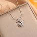 Starry Moon, Little Crescent Claw Diamond, Light Luxury Necklace For Women, Colorless Clavicle Chain, Niche Design,_ipsvogv.com