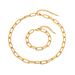 Instagram Gold Stainless Steel Square Chain Versatile And Colorless Bracelet Jewelry_ipsvogv.com