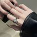 【 1708 People Praised 】 Light Luxury, High-end Feeling, Cold Wind, Diamond Inlaid Zircon Cross Titanium Steel Ring,_ipsvogv.com