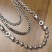 Men And Women's Jewelry Hip Hop Cool Trendy Round Bead Chain Double Buckle Decorative Chain Metal Chain High Street Versatile Youth Casual Pants Chain_ipsvogv.com