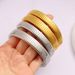 Wemen's Jewelry Popular Titanium Steel Gold Textured Bracelet Plain Ring Bracelet_ipsvogv.com