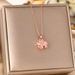 Internet Celebrity Titanium Steel Necklace With Cute Elephant Inlay, Fashionable And Simple Ins Temperament, Collarbone_ipsvogv.com