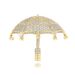 Men And Women's Jewelry Hip Hop Umbrella Pendant Necklace - Trendy Cubic Zirconia Charm With 14K Plated Chain Umbrella Zircon Pendant Personality_ipsvogv.com