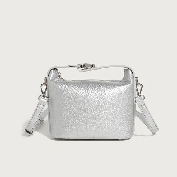 Women's Bag Fashion Portable Bucket Small Bag Women's Niche Design Simple Crossbody Bag French Soft Cotton Shoulder Bag_ipsvogv.com