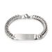 Exquisite Hip-Hop Men's Stainless Steel Simple Style Smooth Curved Tag Personalized Women's Bracelet_ipsvogv.com