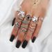 New 14 Piece Diamond Butterfly Flower Set Ring For Women_ipsvogv.com