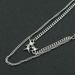 Persoalized Double Layer Cuba Set Chai Necklace Pedat Is Fashio Light Luxury Diamod Star Titaium Steel_ipsvogv.com