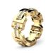 Sanjie's New Creative Silver Plated Diamond Inlaid 14k Rose Gold Engagement Ring For Men And Women_ipsvogv.com