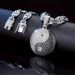 Ins Trendy Hip-Hop Full Diamond-Inlaid Eight-Character Symbol Pendant Quirky Men's Necklace_ipsvogv.com