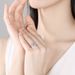 S925 Sterling Silver Ring For Women Classic Versatile Temperament 1ct Twist Arm Four Claw Moissanite Finger Ring_ipsvogv.com