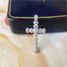 Hip Hop Style Mosang Ladder Cubic Zirconia Pendant Full Of Diamonds, Cross Necklace, Collarbone Chain, Female_ipsvogv.com