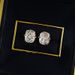 Women's Jewelry S925 Silver Gold Plated High Carbon Diamond 8*10 Earrings Cut Zircon Earrings Simple_ipsvogv.com
