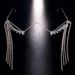Popular Face Accessories Music Festival Dance Fringed Glasses Frame Water Drop Rhinestone Accessories Frame_ipsvogv.com