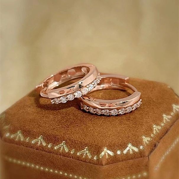 Cao Shi Edition Korean Super Flash Fashion Micro Inlaid Ear Buckle Light Luxury High Grade Exquisite and Versatile Small_ipsvogv.com