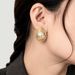French Style Large Pearl Exaggerated Light Luxury High-end Sense Elegant Brass Gold-plated Earrings For Women Autumn_ipsvogv.com