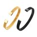 Woven C-shaped Stainless For Women, Bangle Titanium Steel Bracelet_ipsvogv.com