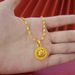 Flower Design Gold-plated Necklace Pendant Earring Ring Three Piece Jewelry Set_ipsvogv.com