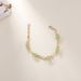 Jewelry Layered Personality Street Style Star Exaggerated Spiral Chain Copper Bracelet Set For Women_ipsvogv.com