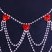 jewelry chain wave multi-layer love leg chain Ruby Diamond body chain_ipsvogv.com